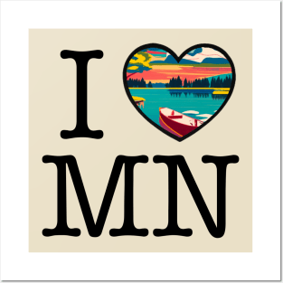 I Heart/Love Minnesota Posters and Art